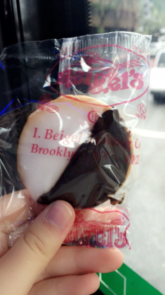 The tour ended with a sweet treat: NYC Classic Black & White Cookie
